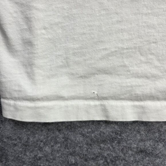 Vintage Habitat Shirt‎ Mens Large White Live And Let Live Animal Zoo Graphic 90s - Picture 12 of 12